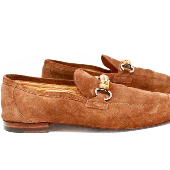 Gucci Mens Jordaan Suede Loafers item #40494 main image 7